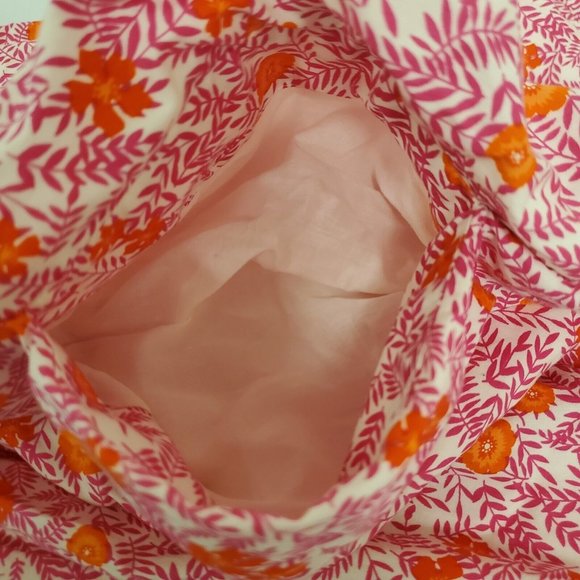 J Crew Womens Floral Tiered Midi Dress Size 4 Pink Sleeveless A Line Pockets - Picture 10 of 13